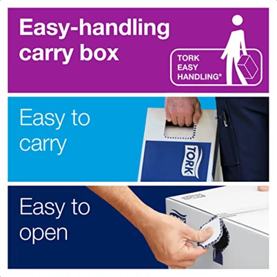 Tork Hand Towel Roll Natural Universal H71 Large 100 Recycled 1Ply White 6 Rolls x 800 ft 7171300