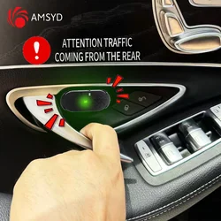 2PCS Smart Sensor Alarm Car Door Opening Anti-Collision Device Voice Notifications Car Door Opening Reminder Alarm Indicator