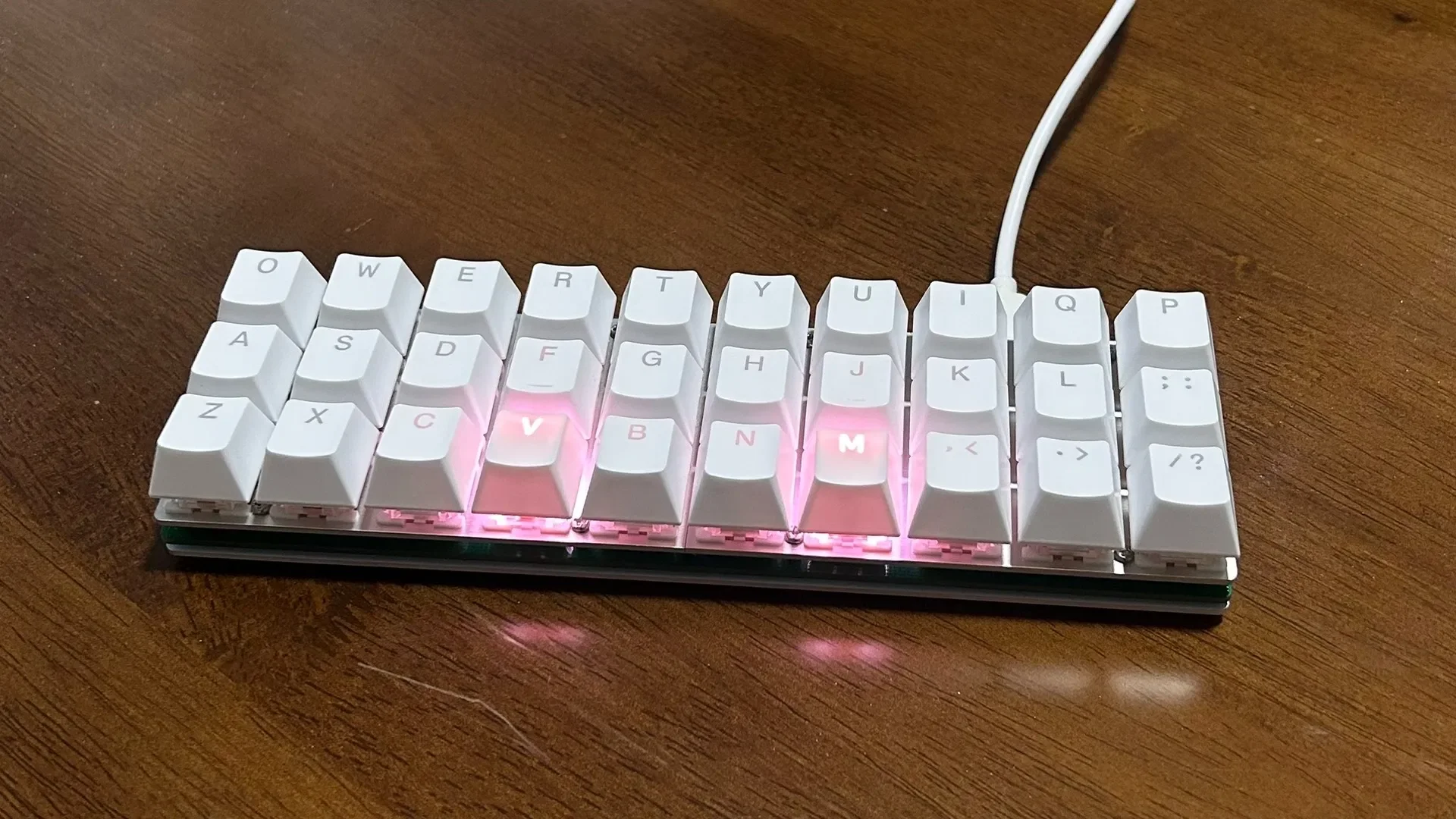 

P30 Мини-встроенная клавиатура на заказ, 30 клавиш, RGB, проводная, офисная игровая, сварка, механическая клавиатура, горячая замена, QMK VIAL, минимализм, клавиатура