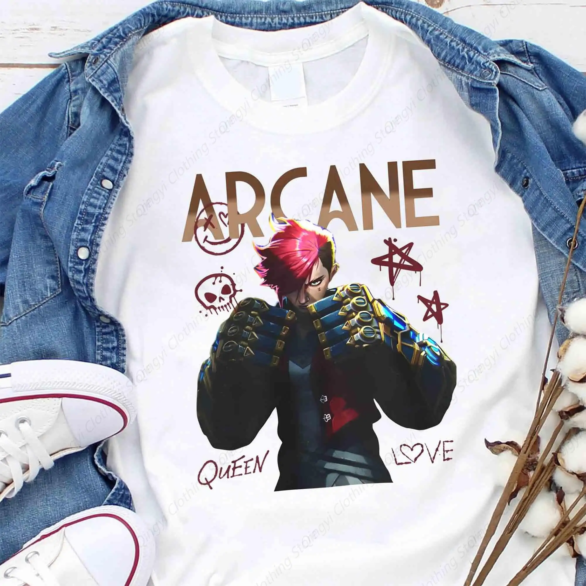 Graphic, Arcane Movie Series for Gamers, Arcade, Geeky,  Shirt