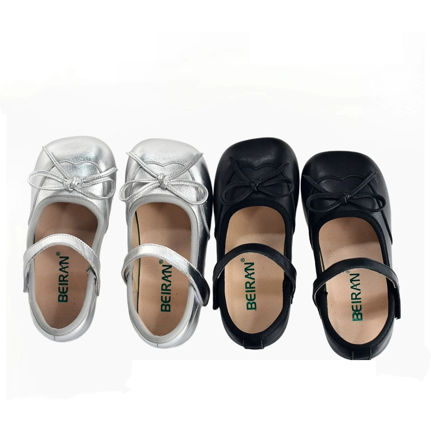 High Quality Cowhide Children Casual Shoes Spring Autumn Lovely Bow Genuine Leather Baby Girls Ballet Shoes Mary Jane Kids Shoe