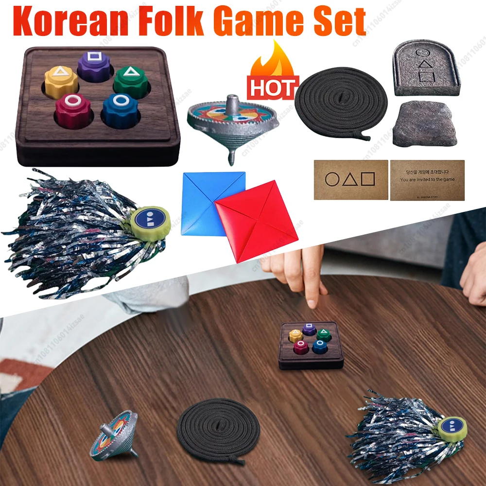 

Korean Folk Game Set Gonggi Game Jebi Chagi Biseokchigi Korean Traditional Play Game Family Travel Game Fun Stress Relief Toys