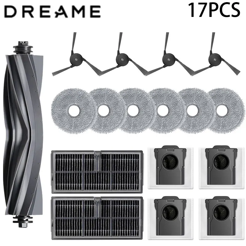 Dreame X40 Ultra / X40 Pro Robotstofzuiger Reserveonderdelen Hoofdzijborstels Dweildoeken HEPA-filters Stofzakken Accessoires