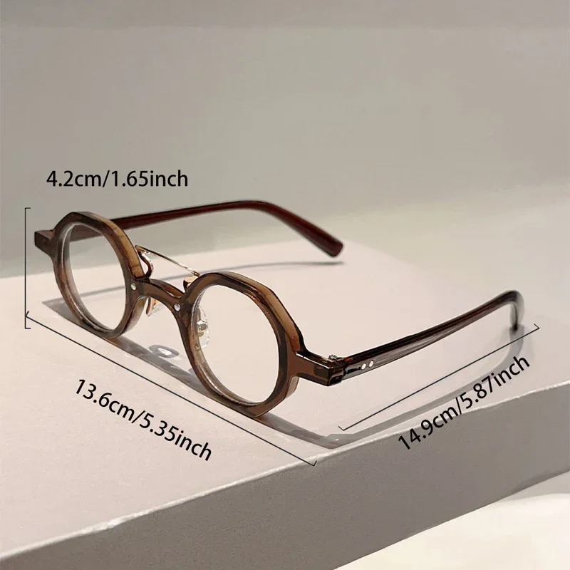 GM LUMIAS Vintage Round Glasses Men Fashion Punk Blue Light Blocking Optical Frames Women New Trendy Brand Design Eyeglasses view 6