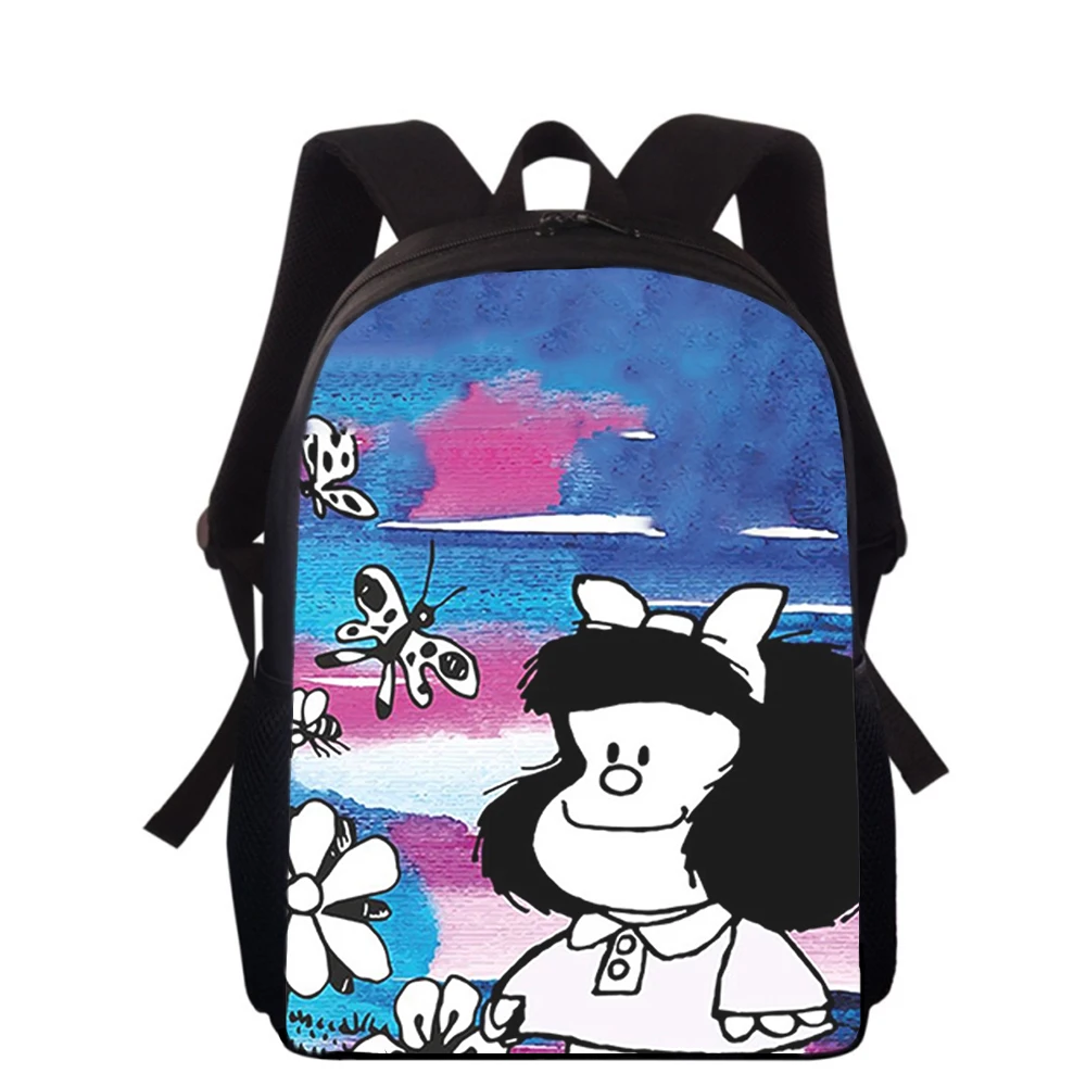 cute cartoon Mafalda  15” 3D Print Kids Backpack Primary School Bags for Boys Girls Back Pack Students School Book Bags