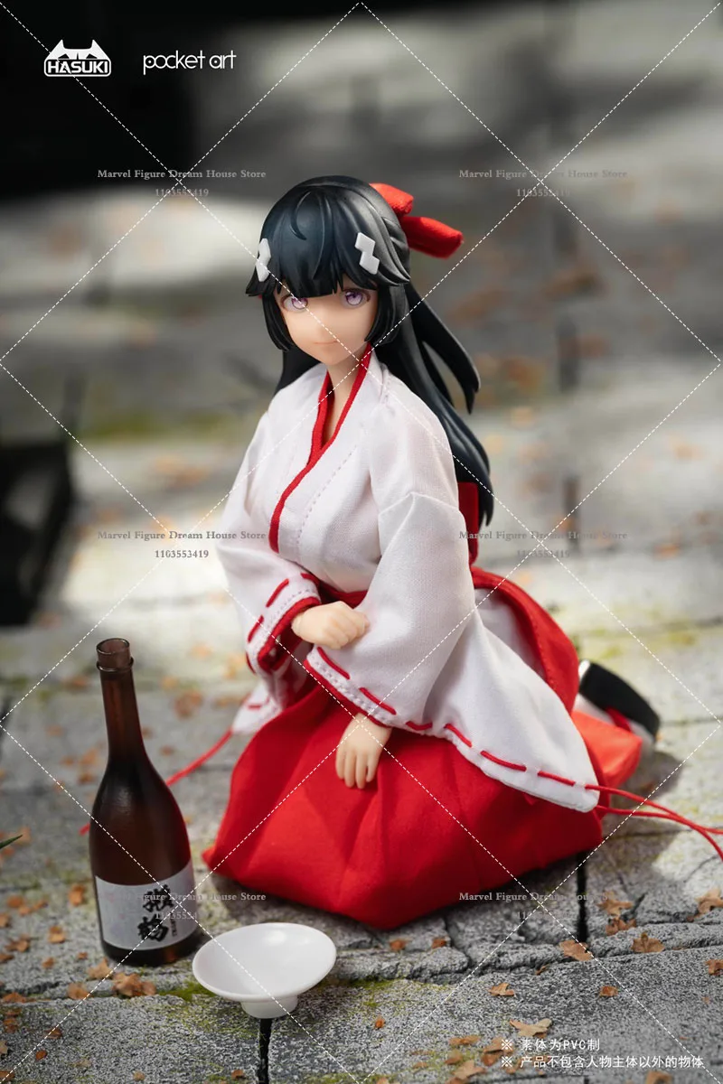 In Stock HASUKI Pocket Art Series PA005 1/12 Scale Collectible 15.5cm Female Soldier Exorcist Witch Tsubaki Action Figure Model