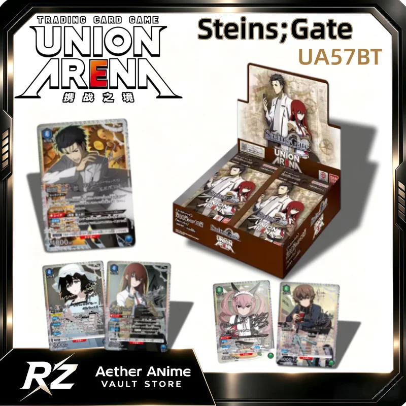 UNION ARENA Official Steins Gate Collectible Card Cartoon Okabe Rintarou Card Anime Merchandise Trendy Toy Japanese Version