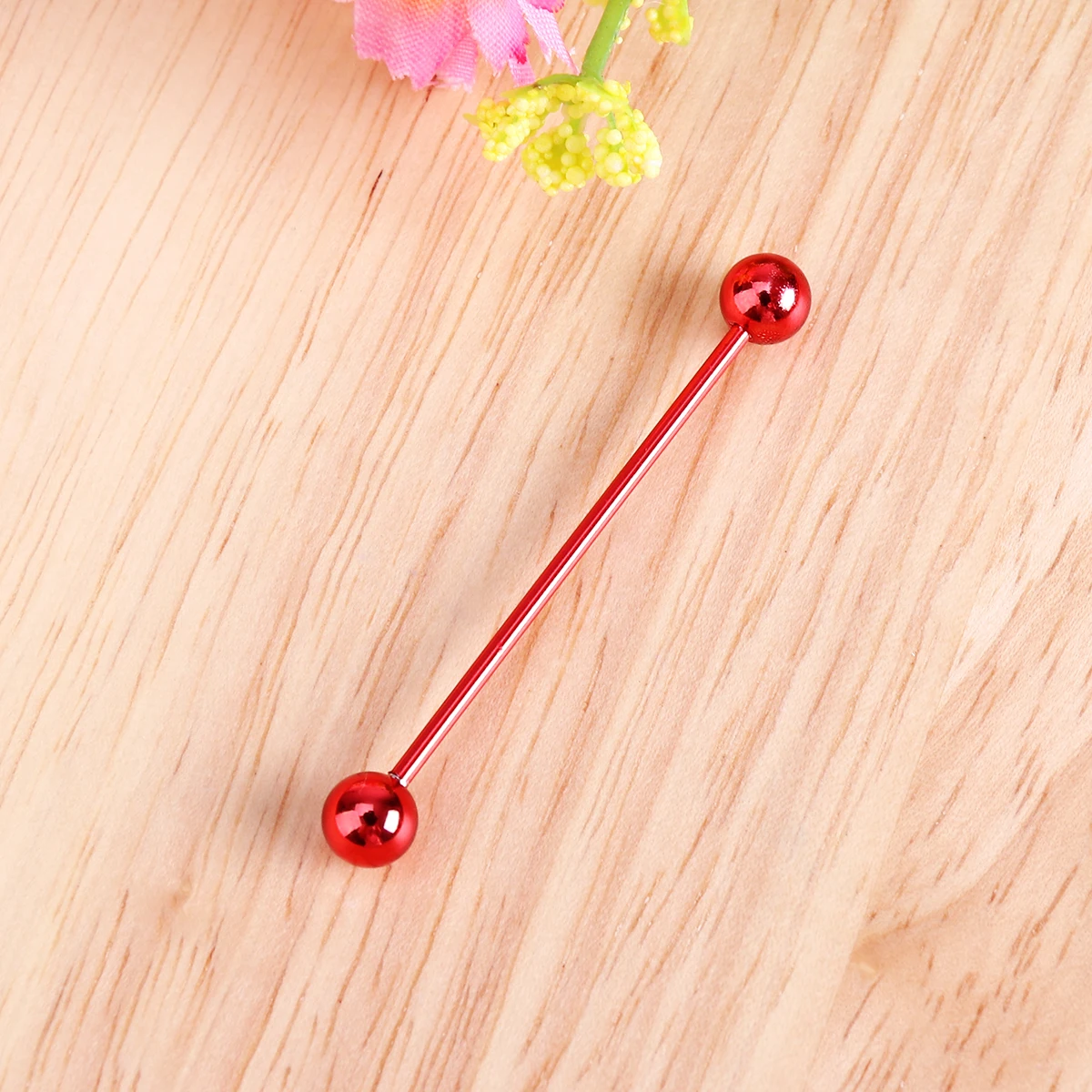 

Piercing Colorful Ear Bone Needles Helix Earring Pink Industrial Bar Man Earrings