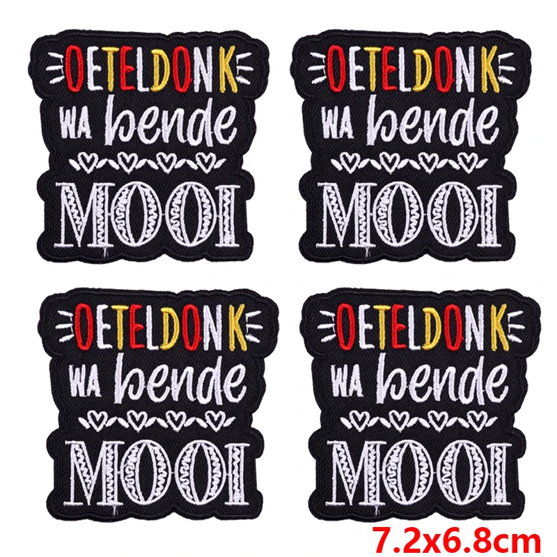 10PCS Wholesale Netherland Oeteldonk Emblem Embroidered Patch Iron On Patches For Clothes DIY Frog Carnival For Netherland Patch