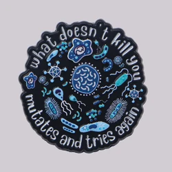 Bacteria Enamel Pin Doctor Nuse Brooch Pines Lapel Pins Badge on Backpack Clothing Accessories Medical Jewelry Science Gifts