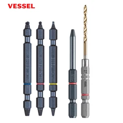 VESSEL Screw Extractor Damaged Screws Remover Extractor Broken Bolt Water Pipe Extractor M3 M4 M5 M6 M8 NEJ Series