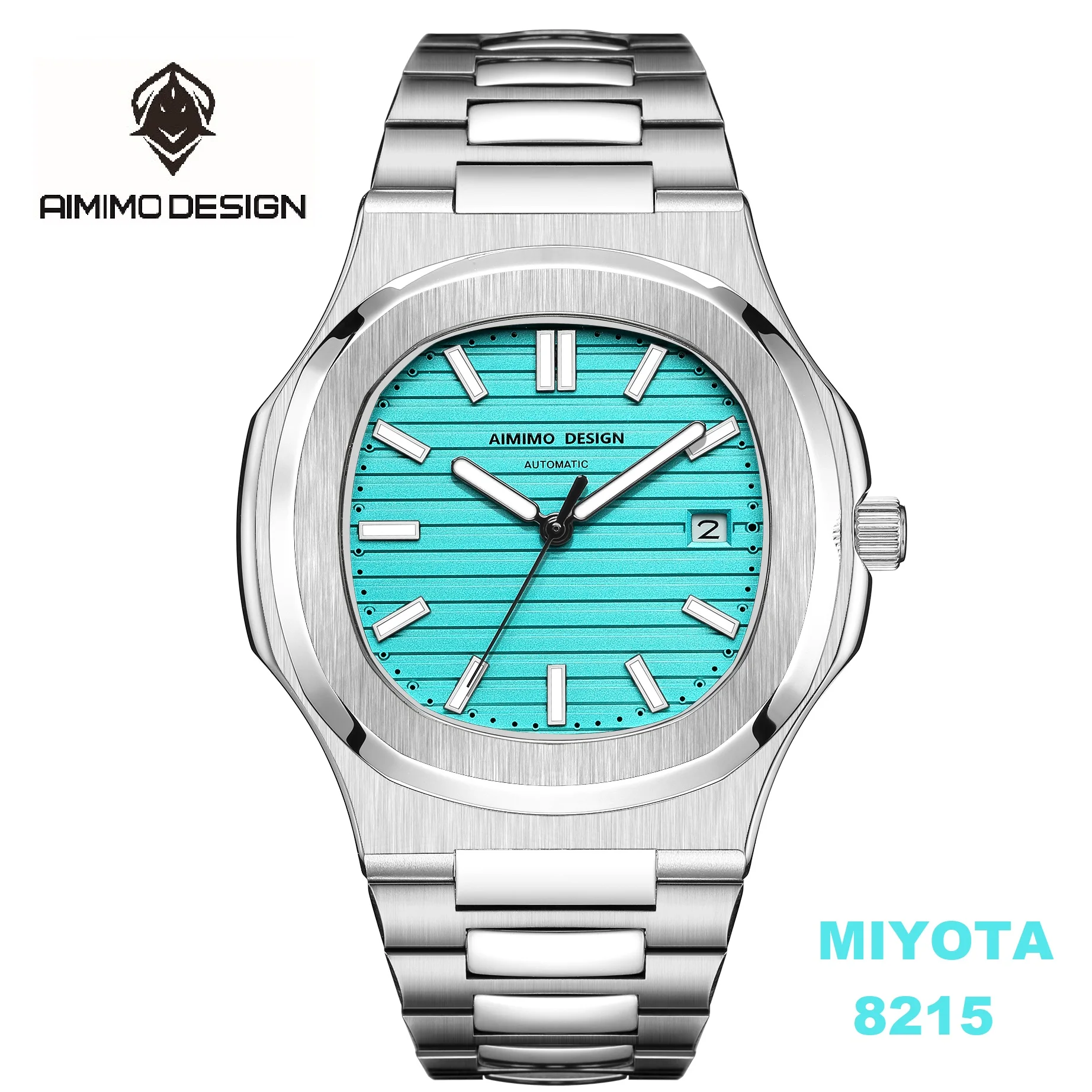 

100M Diving Watch MIYOTA-8215 Movt Automatic Mechanical Watches Men Double-Side Sapphire Glass Clock Luminous Relogio Masculino