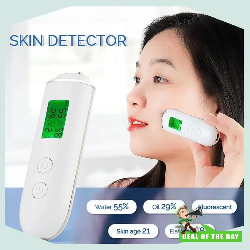 24-Hour Delivery 2X Skin Tester Face Skin Moistureand Oil Content Skin Analyzer Skin Water Cheek Elastic Skin Age Test Meter