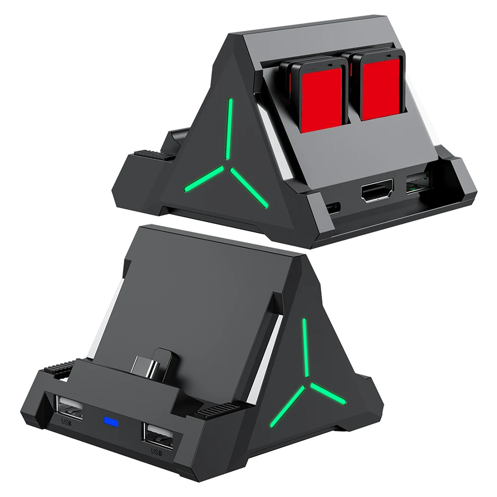 

For Switch TV Docking Station Charging Dock with HDMI-Compatible USB Type C Ports Charging Station Dock Base for Nintendo Switch