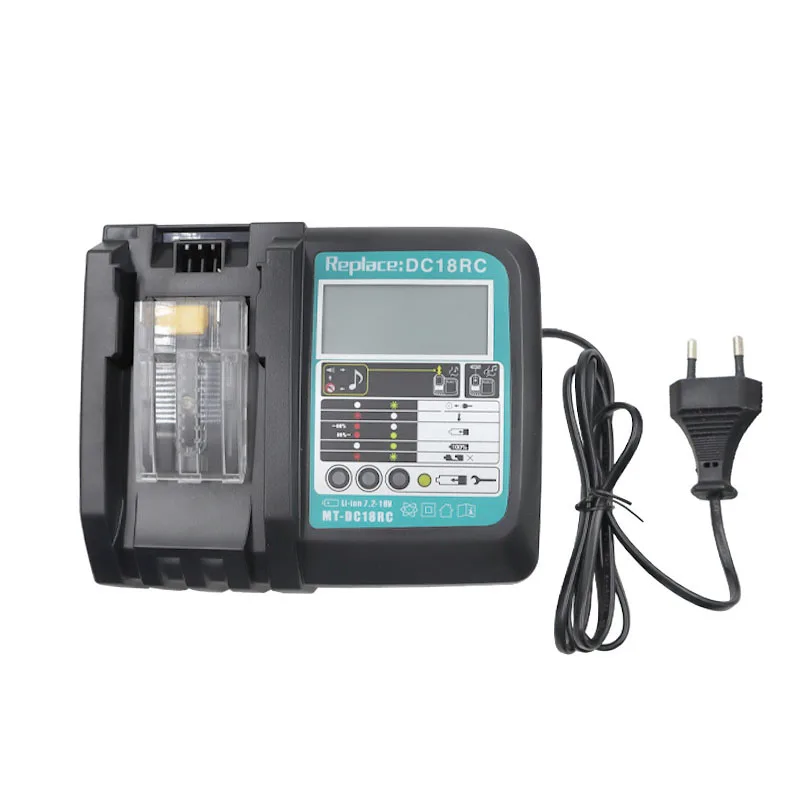 Ładowarka litowo-jonowa dawupine DC18RF 3A prąd ładowania LCD do Makita 14.4V 18V BL1830 Bl1430 DC18RC BL1815 BL1415