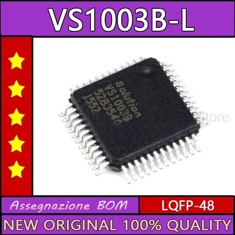 10PCS Original genuine patch vs1003b-l MP3 decoding chip LQFP-48