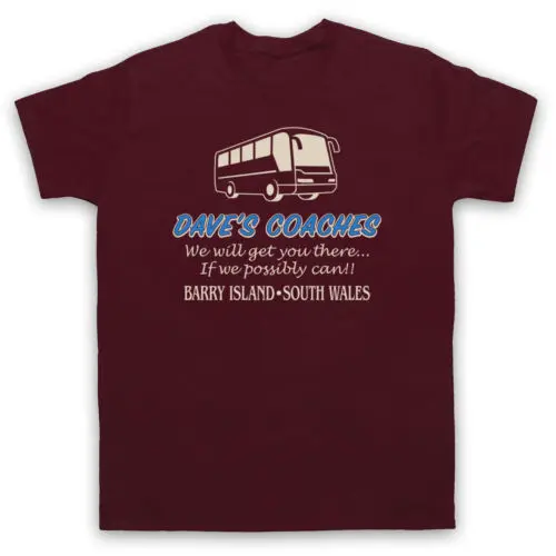 GAVIN & STACEY DAVE'S COACHES WE WILL GET YOU THERE TV MENS & WOMENS T-SHIRT