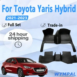 Car Floor Mats For Toyota Yaris Hybrid Mazda2 Hybrid MXPH11 2021 2022 2023 Waterproof Protective Pad Floor Cover Car Accessories