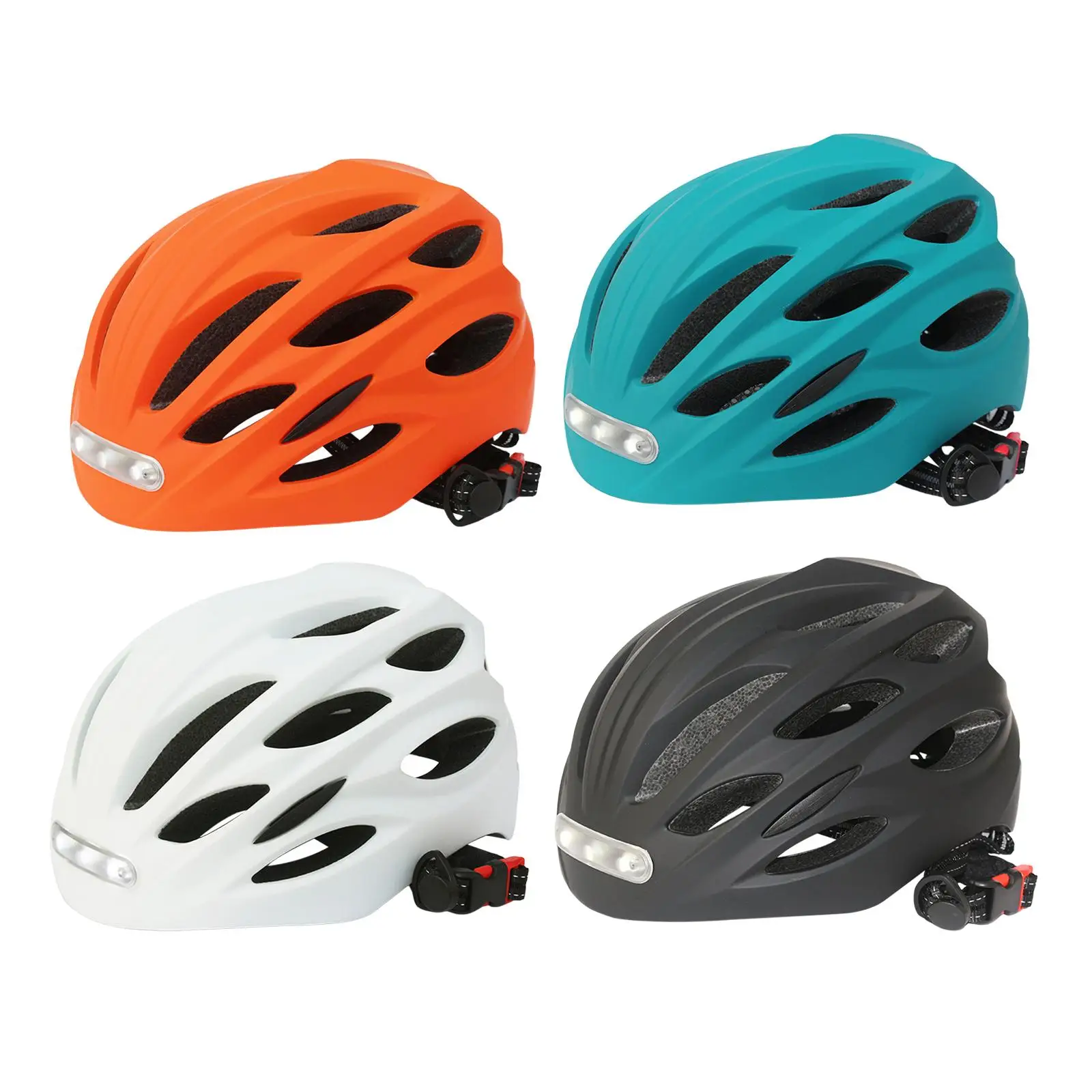 

Bike Helmets with LED Safety Light Outdoor Breathable Unisex Bicycle Helmets