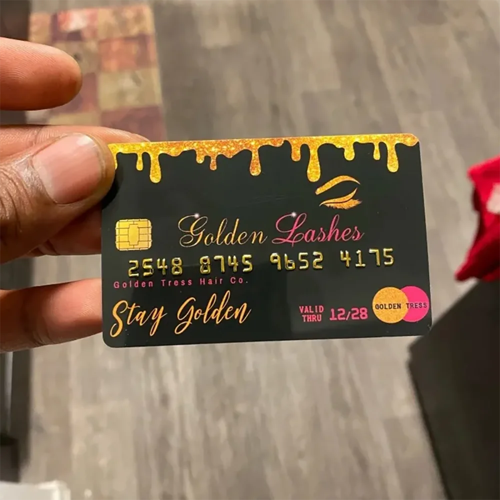 Individuelle Kreditkarten-Visitenkarten aus Kunststoff, Mitgliedschafts-VIP-Design, Logo, Name, wasserdicht, doppelseitig, Dankeschön, personalisiert, 85,5*54mm, 200 Stück – Detail 5