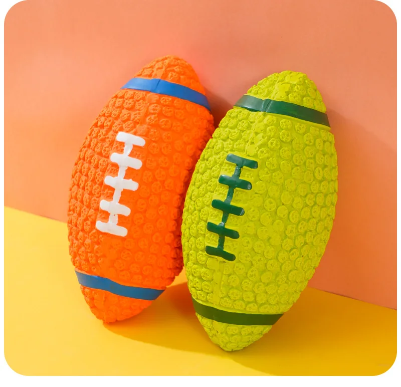 Quietschende Gummispielzeuge für Hunde, Latex-Kauspielzeug für Welpen, Geräuschspielzeug, Bissfester Tierball, Haustierbedarf für kleine, mittelgroße und große Hunde – Detail 9