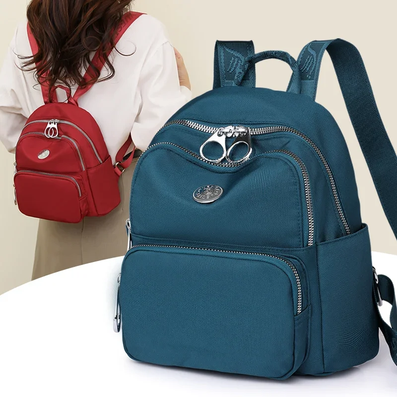 Hot Women Backpack Girls antiwear Shoulder Bag Nylon Female Knapsack Small Ladies Rucksack For Teenagers Satchel Bags