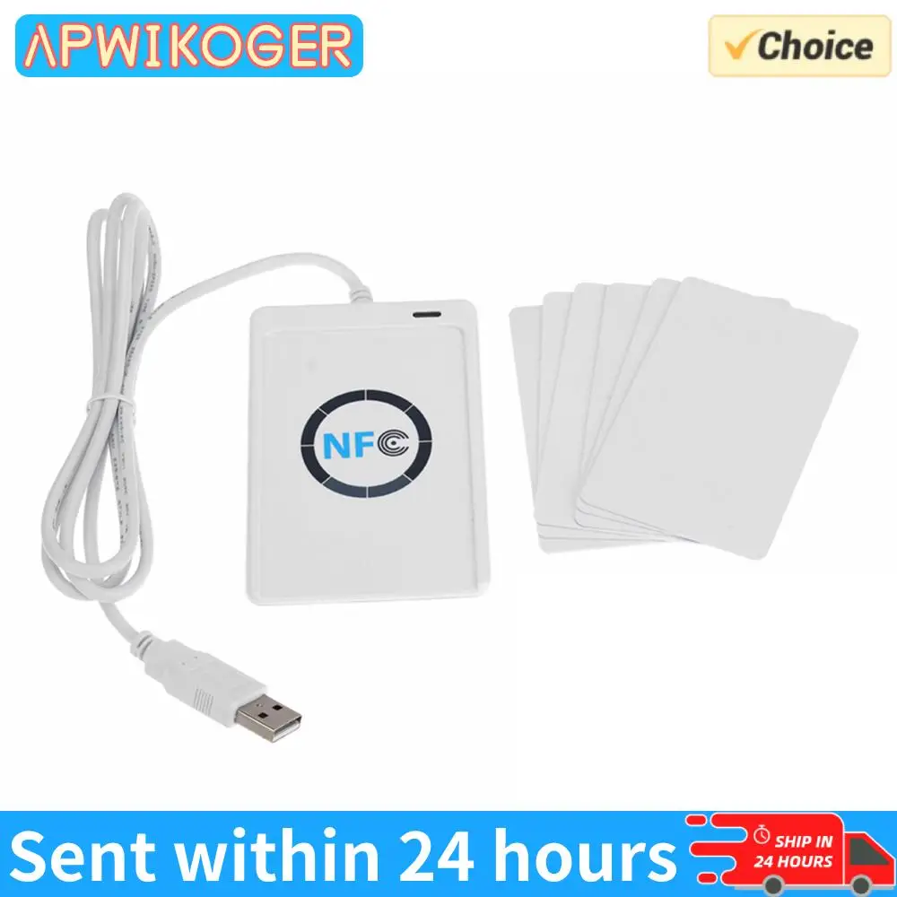 ACR122U NFC قارئ الكاتب التوصيل والتشغيل جهاز USB كاتب القارئ الذكي بدون تلامس للتحكم في الوصول التذاكر الإلكترونية