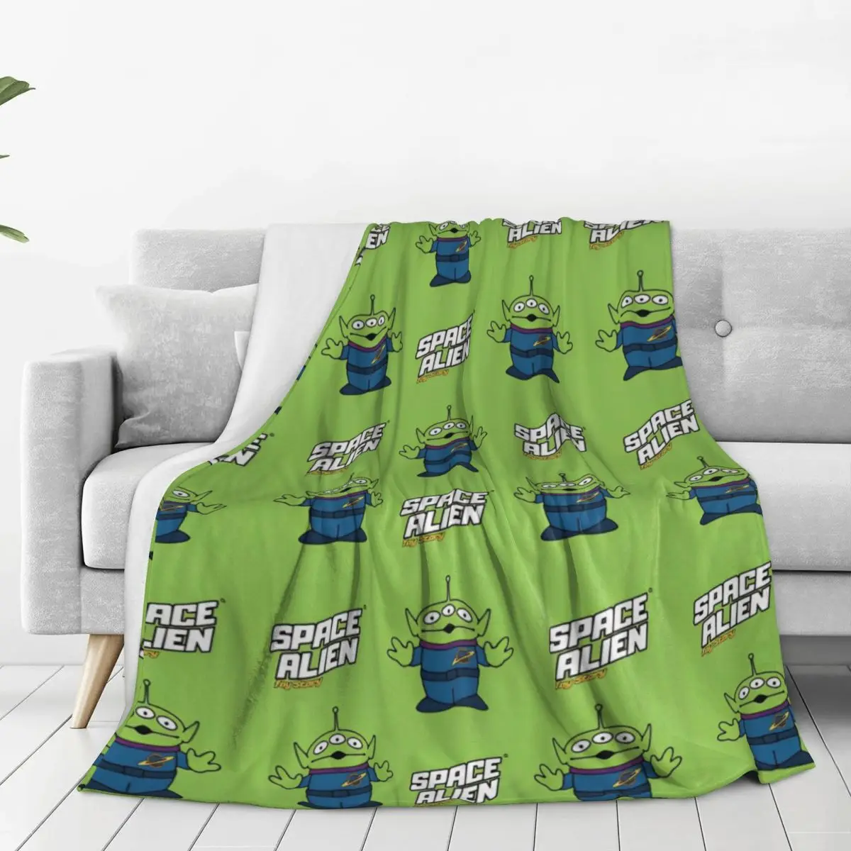 Toy Story Three Eyes Alien Cartoon Blankets Quality Super Warm Throw Blanket Winter Travel Office Living Room Fashion Bedspread