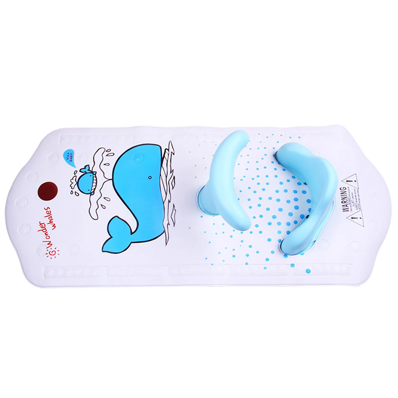 Baby Bath Mat with Baby Shower Seat Children Baby Bath Safety Seat with Non-slip Mat