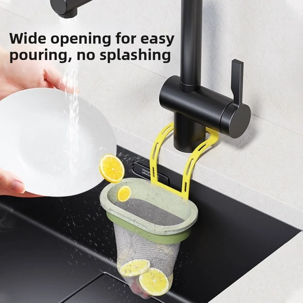 Anti-Clogging Sink Filter Hanging Bag Multifunction Removable Kitchen Sink Strainer Residue Separation Kitchen Filter Basket