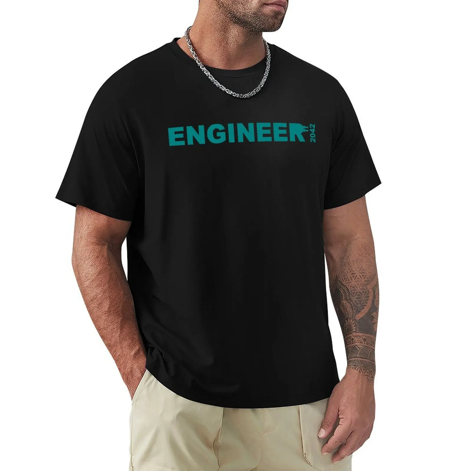 

Engineer T-Shirt designer shirts graphic t shirt vintage cotton graphic tees sweat clothing for men