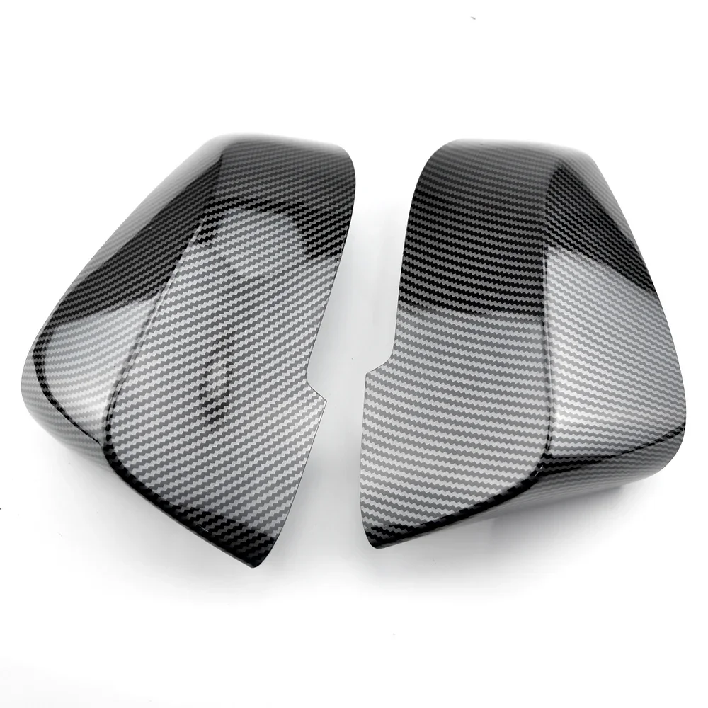 Side Wing Rearview Mirror Cover Cap For BMW 5 6 7 Series E60 E61 E63 E64 F01 F02-F04 F06 F07 F10 F11 F12 F13 Carbon Fiber Black