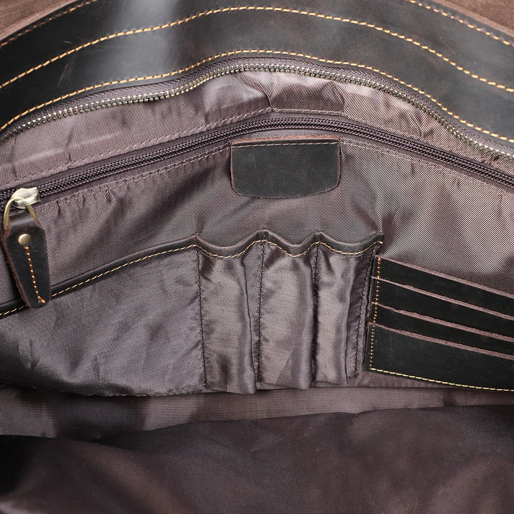 S.WORKER Retro Vollnarbenleder-Handtasche für Herren | Klassische Business-Aktentasche – Detail 25