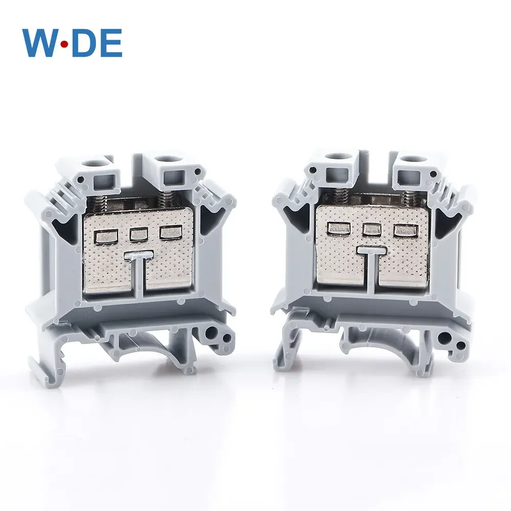 

Din Rail Terminal Blocks 10Pcs UK-25 Universal Class Connector Screw Connection Terminal Blocks UK25 Wire Conductor