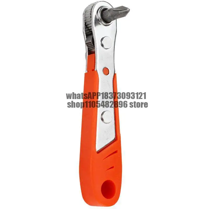 Positive Ratchet Right Angle Elbow Screwdriver Wrench Corner Screw Batch Multifunctional Driver Short Batch Set