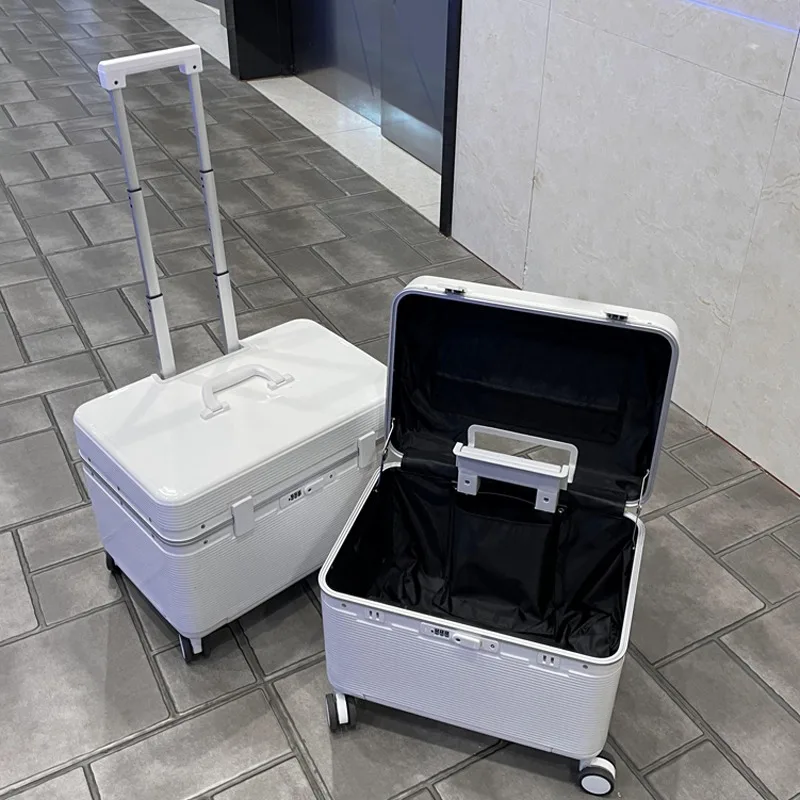 Aluminum Frame Flip Top Rolling Luggage Unisex Large Capacity Trolley Case 20 Boarding Box New Design Photography Box Toolbox