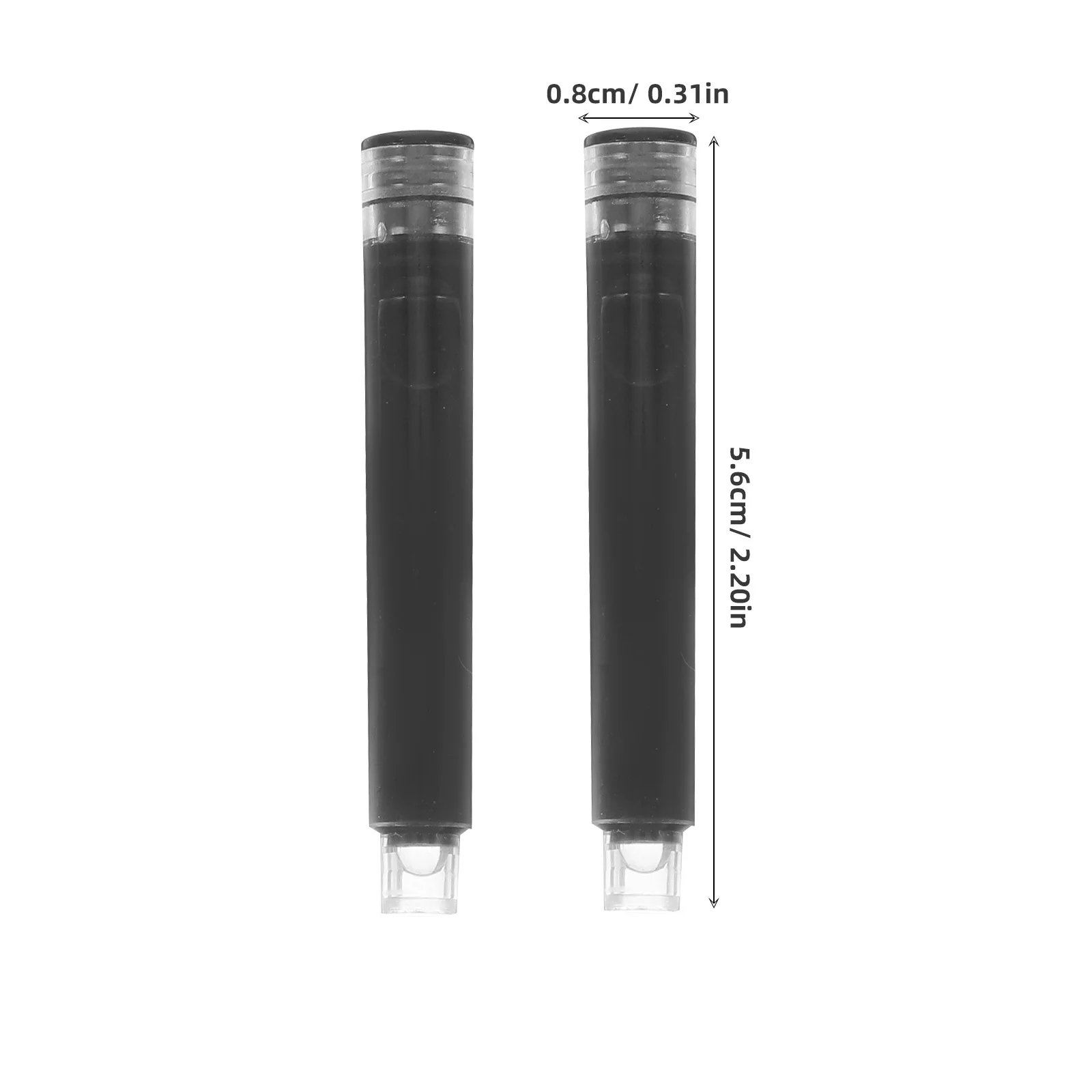 1 セットスムーズな書き心地の万年筆インク詰め替え速乾性交換可能なカートリッジ学生の宿題練習学用品