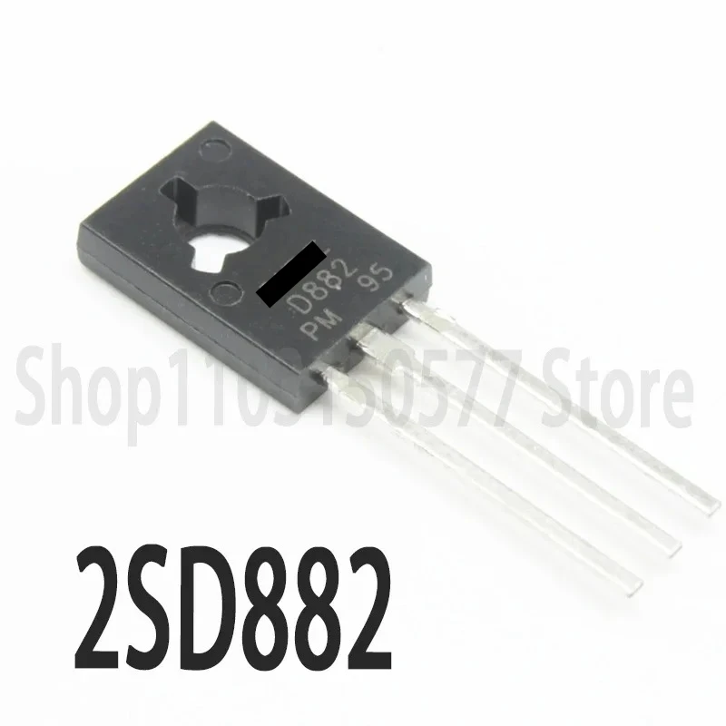 1piece D882 2SD882 2SD882P NPN Transistor Direct Plug TO-126