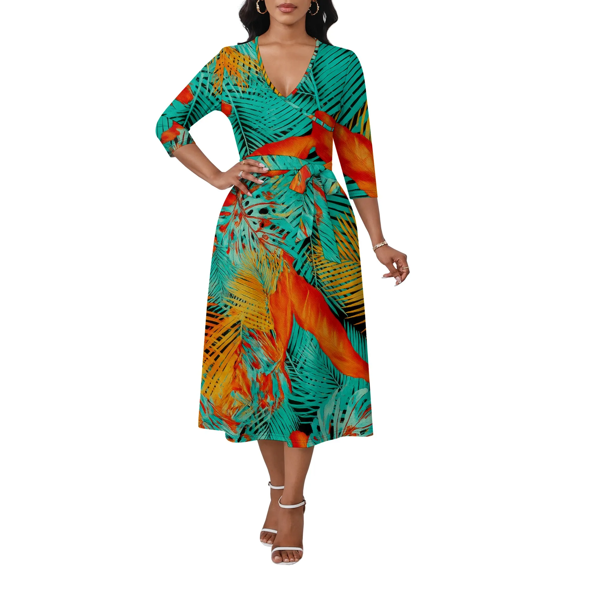 Summer Dresses for Women 2025 Casual Cute Square Neck Puff Short Sleeve Dress