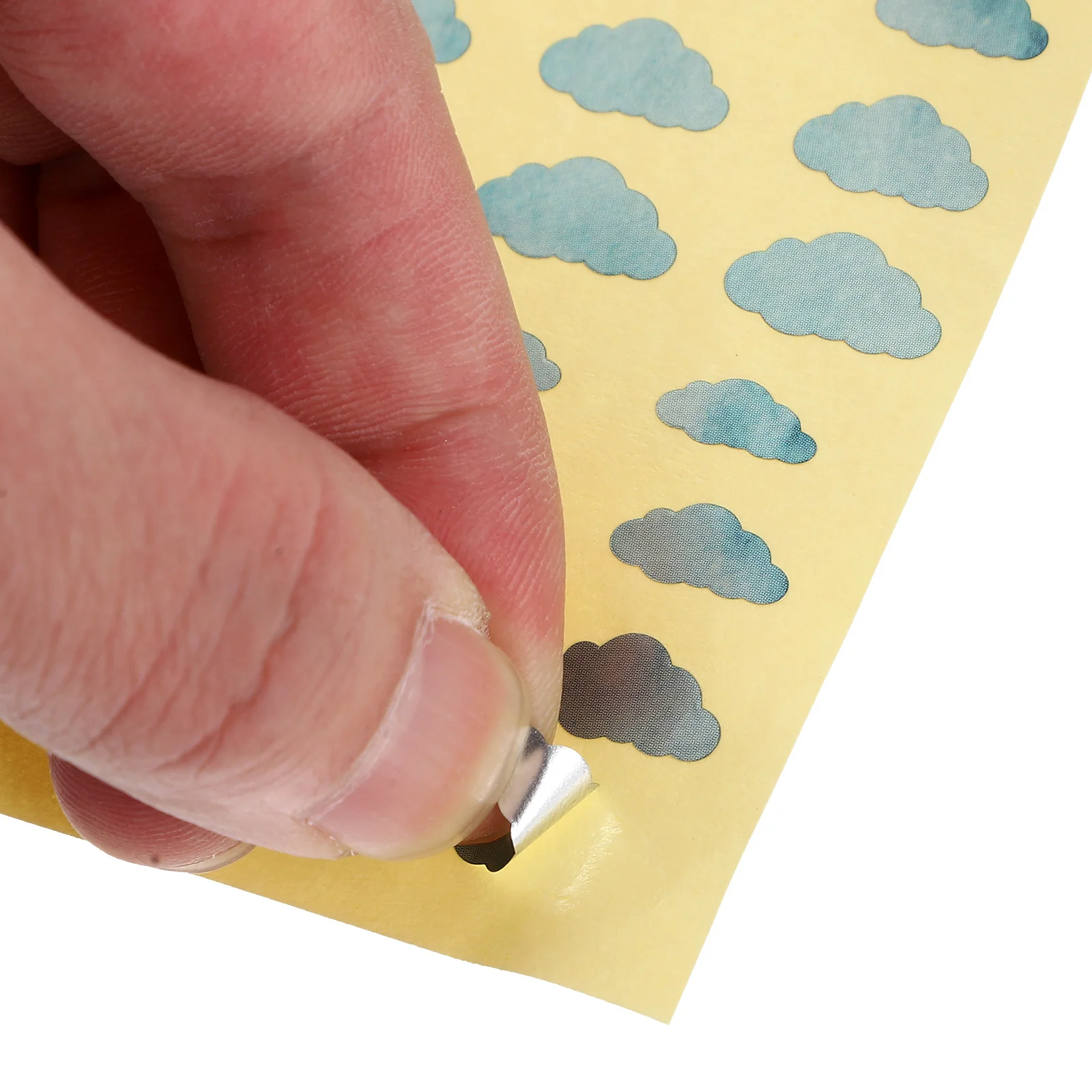 

1 Sheet White Cloud Shape Guitar Fretboard Stickers Removable Durable Easy Install Electric Ukulele Bass Guitar Neck Decals