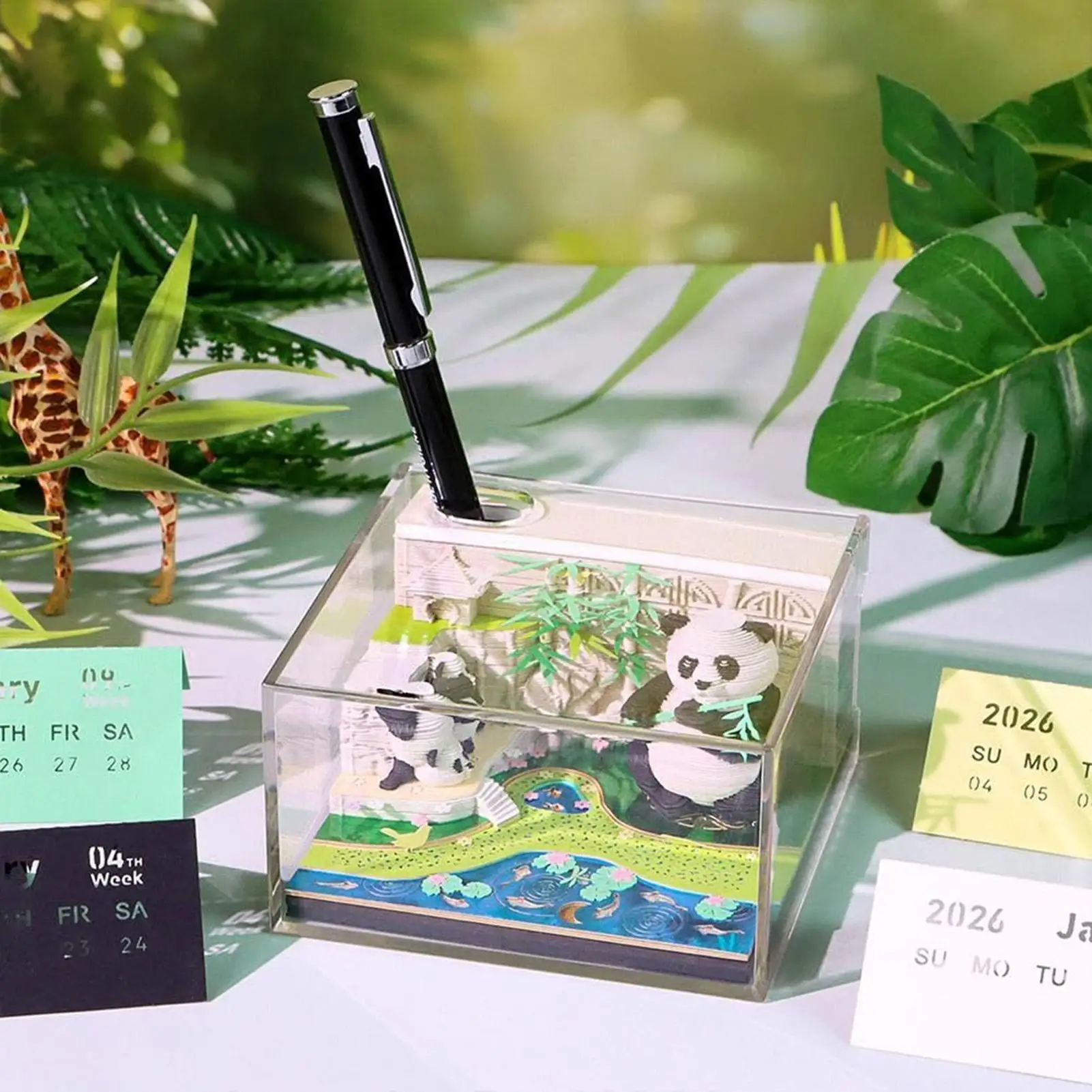 

Tear Away Calendar Tear-Away 3D Paper Art Notepad Tearable Paper Carving Art Craft For Desk School Home Living Room Bedroom