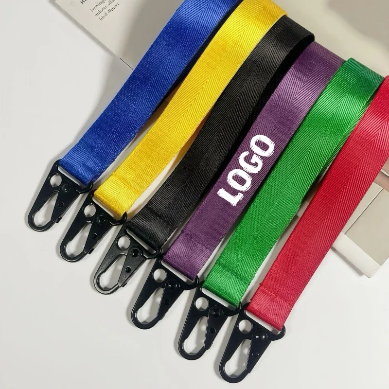 Personalisierter Logo-Adlerschnabel-Taschenanhänger mit Namensdruck, Gurtband-Taillengurt-Schlüsselanhänger, individueller Motorrad- und Auto-Schlüsselanhänger