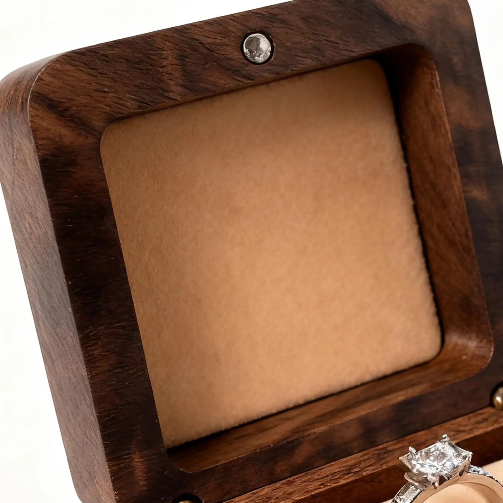 

Коробка для колец для свадебных украшений, чехол с двойными прорезями, коробка для обручальных колец для предложения помолвки, женская церемония, путешествия, сувенир