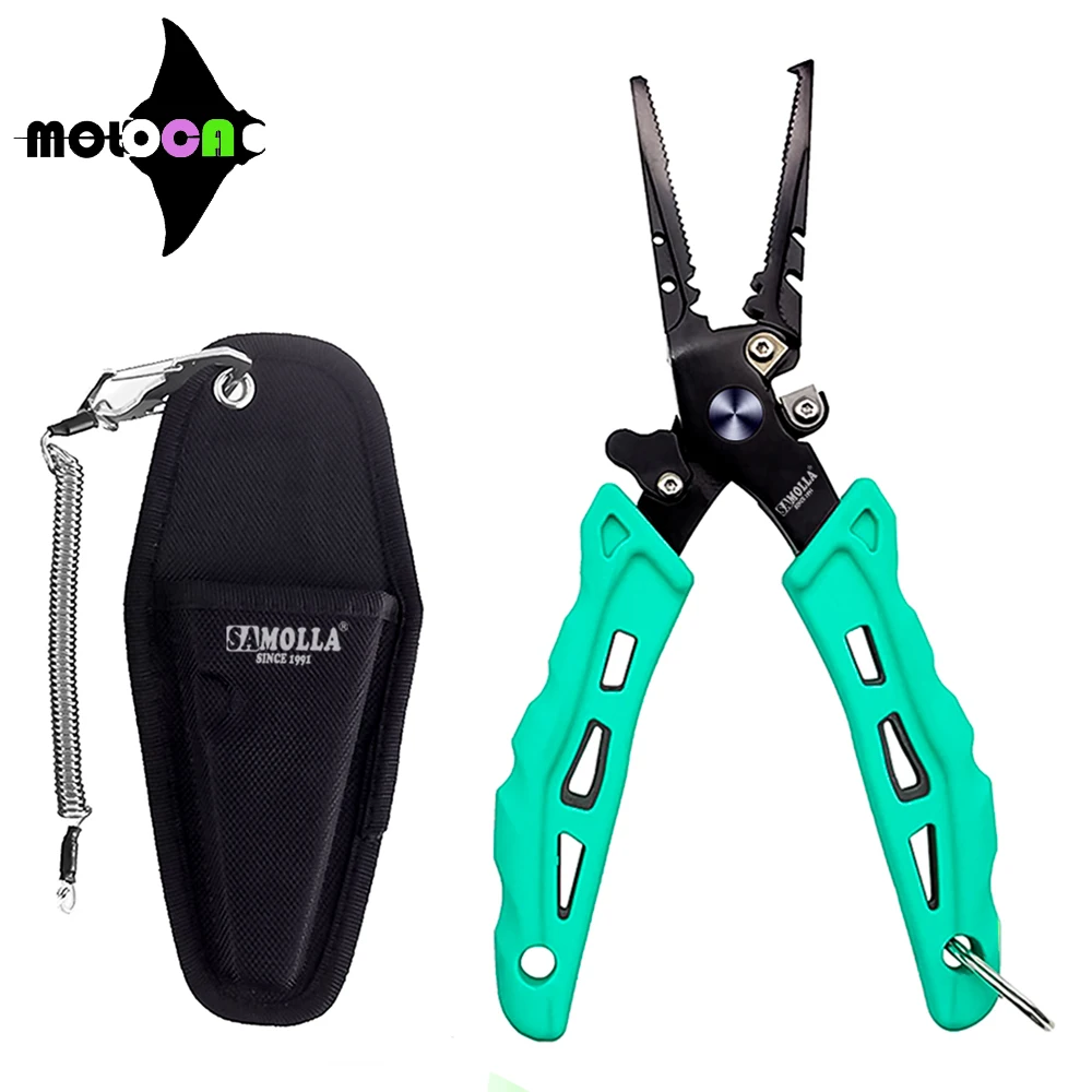 

Fishing Accessories Multifunctional Pliers 420 Stainless Steel body Scissors Line Cutter Hooks Remover Split Ring Fishing Tools