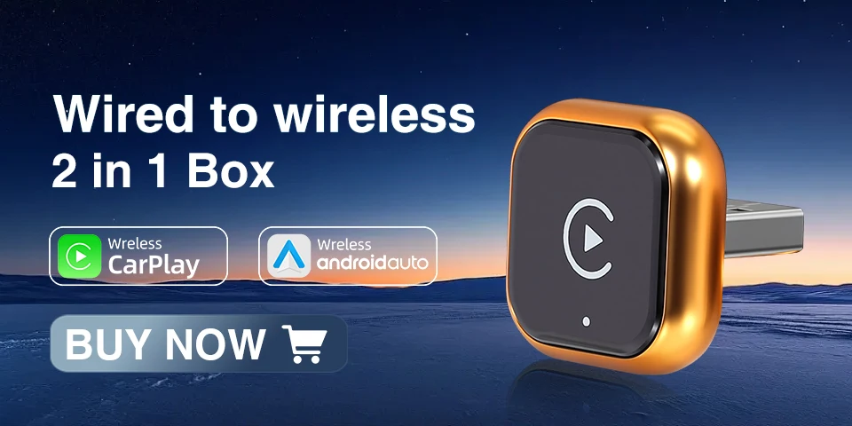 Mini 2-in-1 Wireless CarPlay/Android Auto Adapter Plug-and-Play für VW, Toyota, Nissan, Ford, Benz – Kabelgebunden zu Kabellos für OEM-Kabelgebundene Fahrzeuge – Detail 3