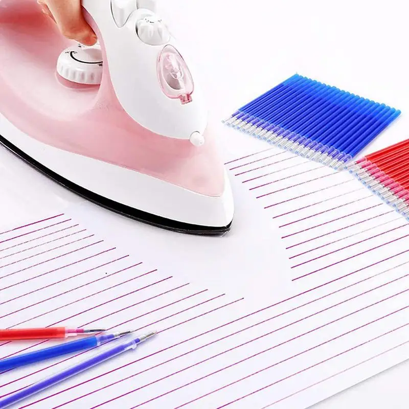 10 pz/set pennarello in tessuto a scomparsa ad alta temperatura penne di ricarica cancellabili per strumento di cucito con marchio in pelle PU in tessuto Patchwork