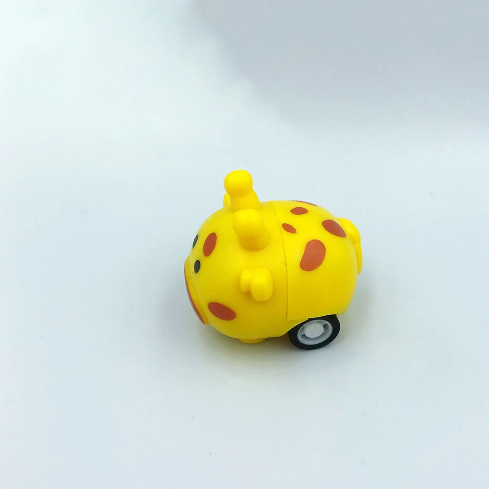 12 pièces dessin animé girafe retirer inertie voiture Mini véhicule enfants jouer couleurs vives Flexible main oeil Coordination créative
