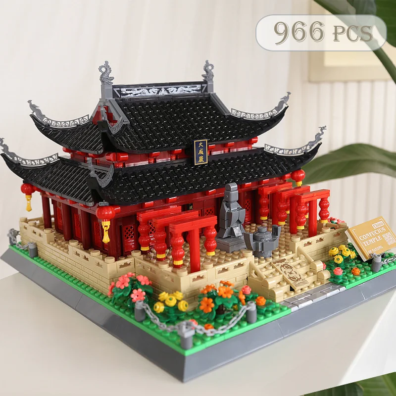 Chinese Model Architecture Building Blocks Compatible with Lego Bricks Toys for Adult Great Wall Forbidden City