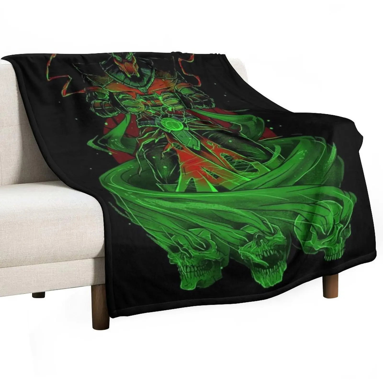 

Mortal Kombat Powerfull Ermac Throw Blanket Bed covers Decoratives Designers Furry Blankets