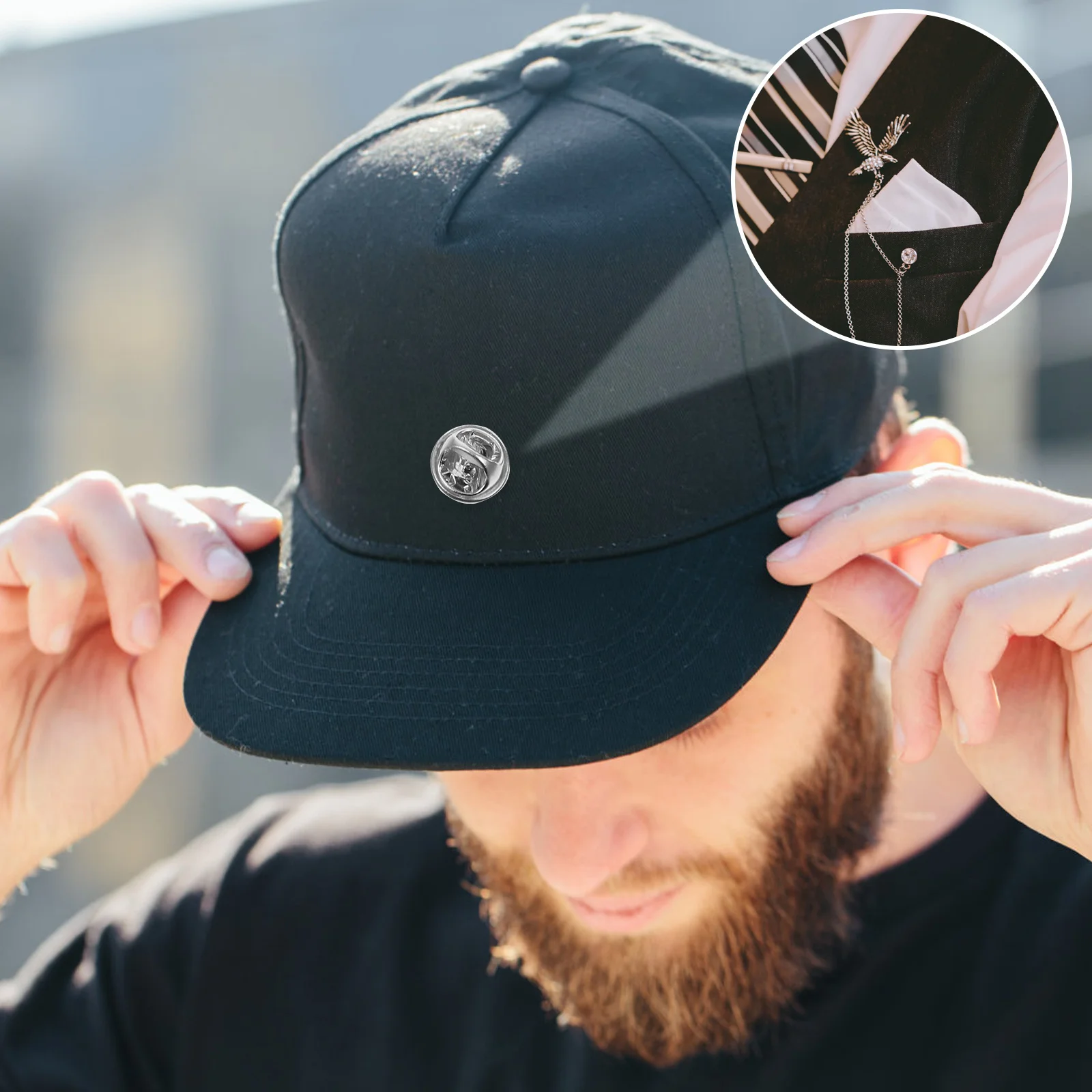 

50Sets Metal Pin Backs Locking Pin Backs for Enamel Pins Brooches Tie Tacks Badge Pins DIY Jewelry Making Craft Supplies